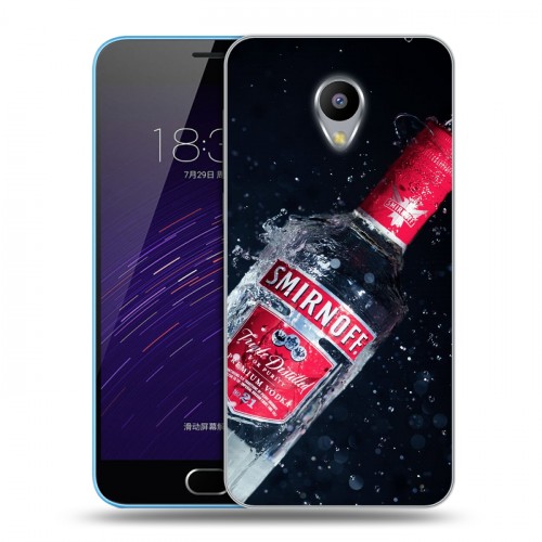 Дизайнерский пластиковый чехол для Meizu M1 Smirnoff