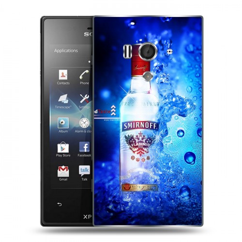 Дизайнерский пластиковый чехол для Sony Xperia acro S Smirnoff