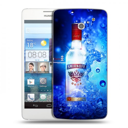 Дизайнерский пластиковый чехол для Huawei Ascend D2 Smirnoff