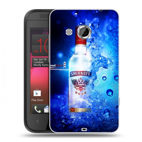 Дизайнерский пластиковый чехол для HTC Desire 200 Smirnoff