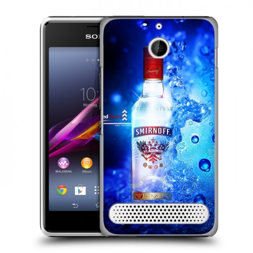 Дизайнерский силиконовый чехол для Sony Xperia E1 Smirnoff