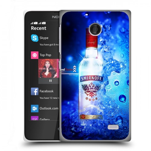 Дизайнерский пластиковый чехол для Nokia X Smirnoff