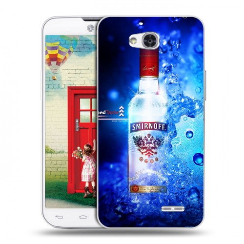 Дизайнерский пластиковый чехол для LG L80 Smirnoff