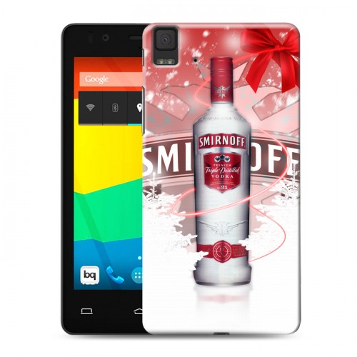 Дизайнерский силиконовый чехол для BQ Aquaris E4.5 Smirnoff