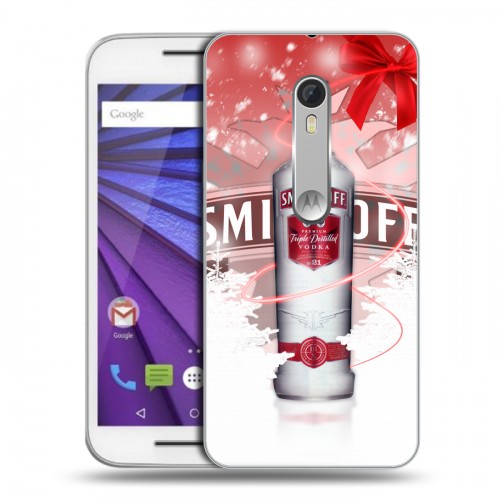 Дизайнерский пластиковый чехол для Lenovo Moto G Smirnoff