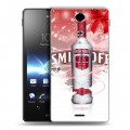 Дизайнерский пластиковый чехол для Sony Xperia TX Smirnoff