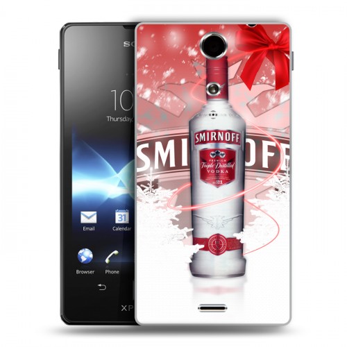 Дизайнерский пластиковый чехол для Sony Xperia TX Smirnoff