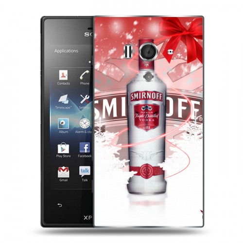 Дизайнерский пластиковый чехол для Sony Xperia acro S Smirnoff