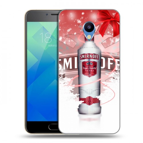 Дизайнерский силиконовый чехол для Meizu M5 Smirnoff