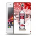 Дизайнерский пластиковый чехол для Sony Xperia E Smirnoff