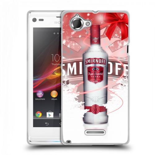 Дизайнерский пластиковый чехол для Sony Xperia L Smirnoff