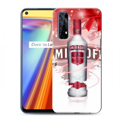 Дизайнерский силиконовый с усиленными углами чехол для Realme 7 Smirnoff