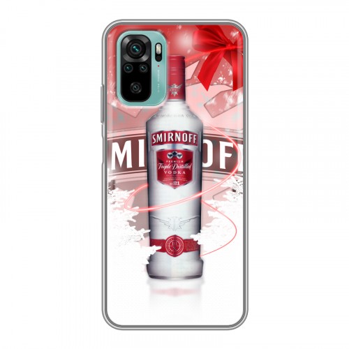 Дизайнерский силиконовый чехол для Xiaomi RedMi Note 10 Smirnoff