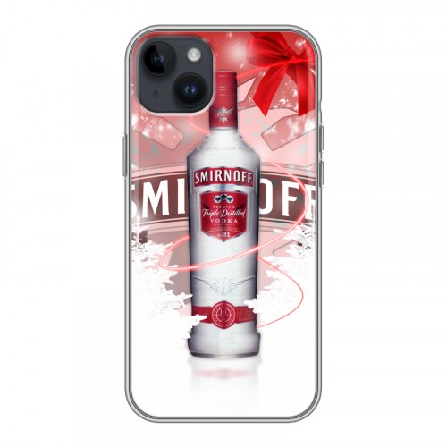 Дизайнерский пластиковый чехол для Iphone 14 Plus Smirnoff