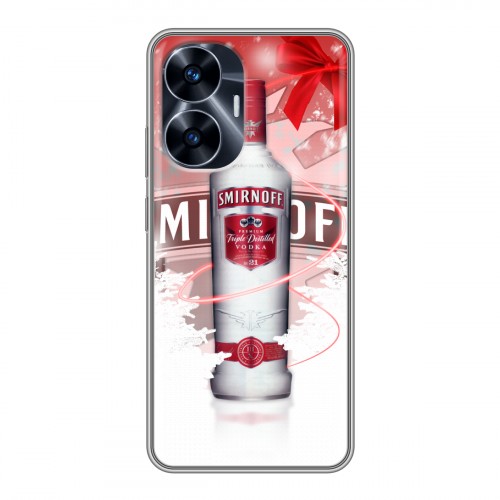 Дизайнерский пластиковый чехол для Realme C55 Smirnoff