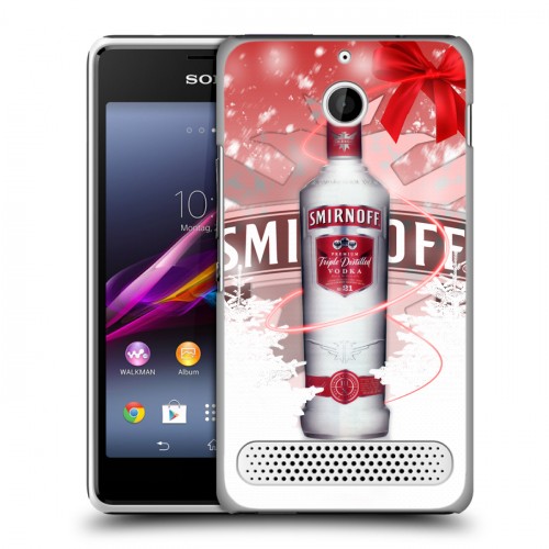 Дизайнерский силиконовый чехол для Sony Xperia E1 Smirnoff