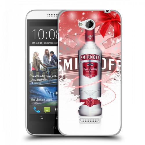 Дизайнерский пластиковый чехол для HTC Desire 616 Smirnoff