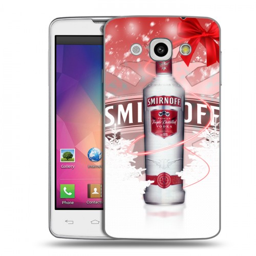 Дизайнерский пластиковый чехол для LG L60 Smirnoff