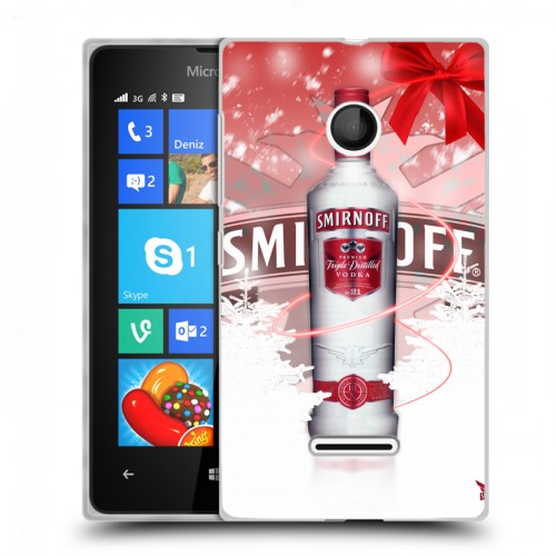 Дизайнерский пластиковый чехол для Microsoft Lumia 435 Smirnoff