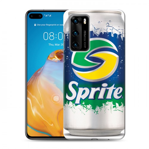 Дизайнерский силиконовый с усиленными углами чехол для Huawei P40 Sprite