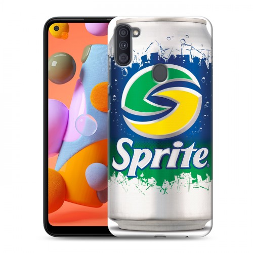 Дизайнерский силиконовый с усиленными углами чехол для Samsung Galaxy A11 Sprite