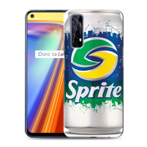 Дизайнерский силиконовый с усиленными углами чехол для Realme 7 Sprite