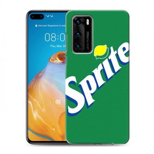 Дизайнерский силиконовый с усиленными углами чехол для Huawei P40 Sprite