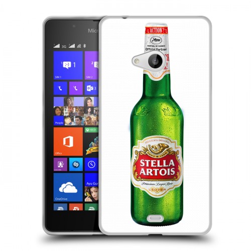 Дизайнерский пластиковый чехол для Microsoft Lumia 540 Stella Artois