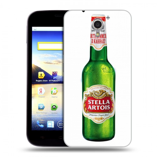 Дизайнерский пластиковый чехол для ZTE Blade A510 Stella Artois