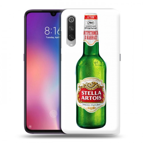 Дизайнерский силиконовый с усиленными углами чехол для Xiaomi Mi9 Stella Artois