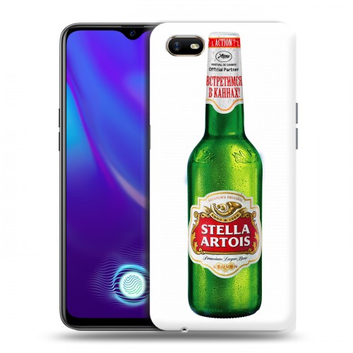 Дизайнерский силиконовый с усиленными углами чехол для OPPO A1k Stella Artois