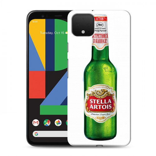 Дизайнерский пластиковый чехол для Google Pixel 4 Stella Artois