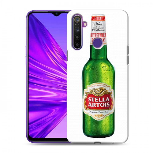 Дизайнерский силиконовый чехол для Realme 5 Stella Artois