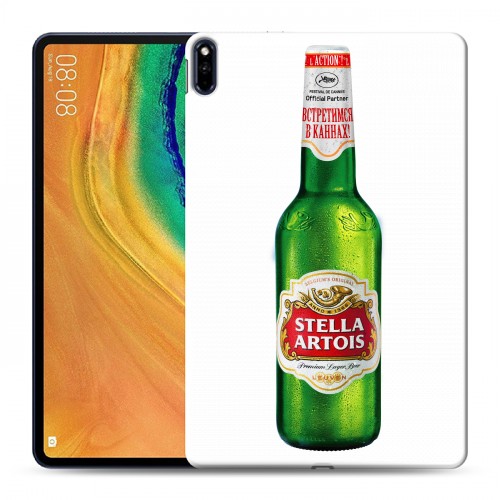 Дизайнерский силиконовый с усиленными углами чехол для Huawei MatePad Pro Stella Artois