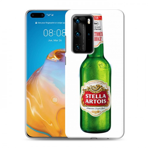 Дизайнерский пластиковый чехол для Huawei P40 Pro Stella Artois