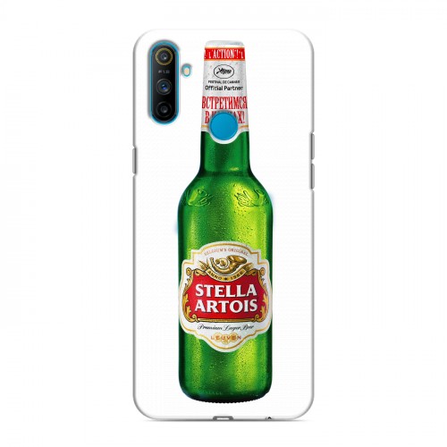 Дизайнерский силиконовый чехол для Realme C3 Stella Artois