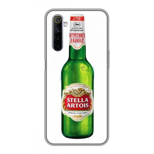 Дизайнерский силиконовый чехол для Realme 6 Stella Artois