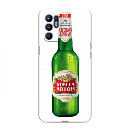 Дизайнерский силиконовый с усиленными углами чехол для OPPO Reno6 Stella Artois