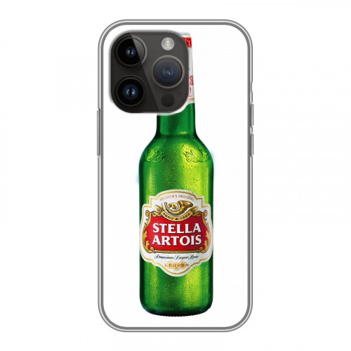 Дизайнерский силиконовый чехол для Iphone 14 Pro Stella Artois