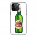 Дизайнерский силиконовый с усиленными углами чехол для Iphone 14 Pro Max Stella Artois