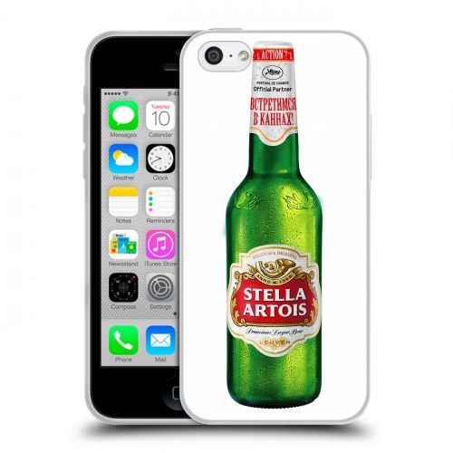 Дизайнерский пластиковый чехол для Iphone 5c Stella Artois