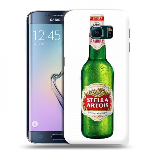 Дизайнерский пластиковый чехол для Samsung Galaxy S6 Edge Stella Artois