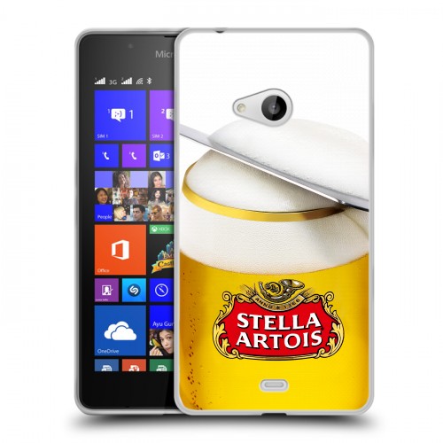 Дизайнерский пластиковый чехол для Microsoft Lumia 540 Stella Artois