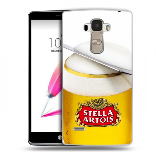 Дизайнерский силиконовый чехол для LG G4 Stylus Stella Artois