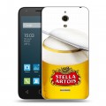 Дизайнерский силиконовый чехол для Alcatel One Touch Pixi 4 (6) Stella Artois