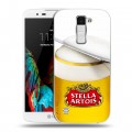 Дизайнерский пластиковый чехол для LG K10 Stella Artois