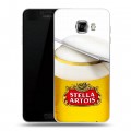 Дизайнерский пластиковый чехол для Samsung Galaxy C7 Stella Artois