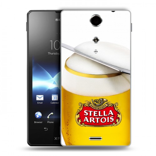 Дизайнерский пластиковый чехол для Sony Xperia TX Stella Artois