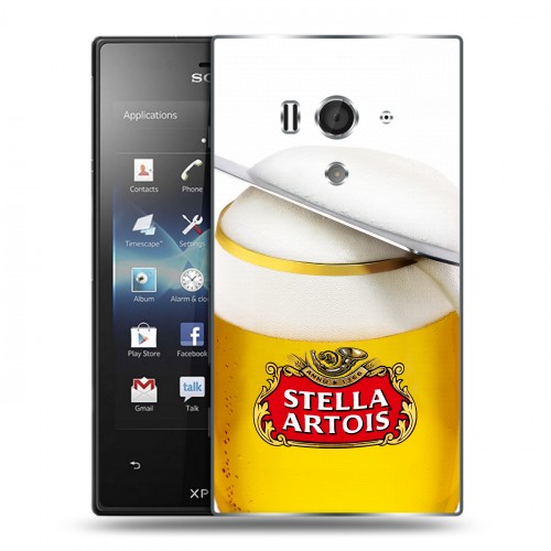 Дизайнерский пластиковый чехол для Sony Xperia acro S Stella Artois