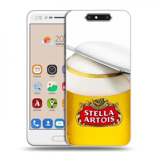 Дизайнерский пластиковый чехол для ZTE Blade V8 Stella Artois